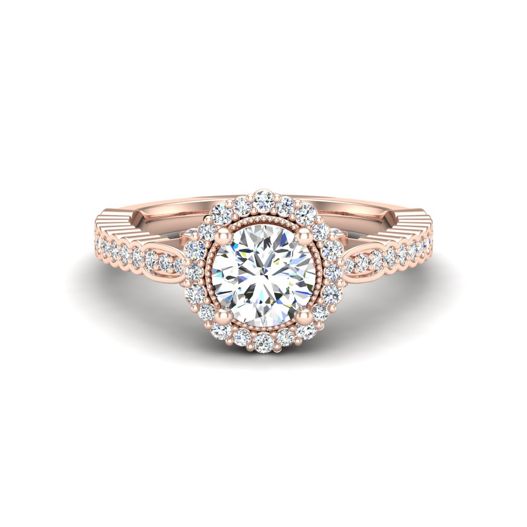 Nina Halo Engagement Ring